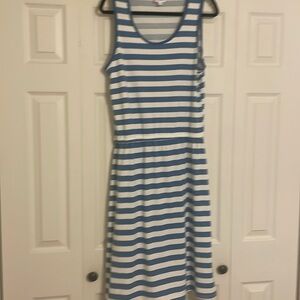 Lula Roe XL striped cotton dress. This dress has a cinched waist.
